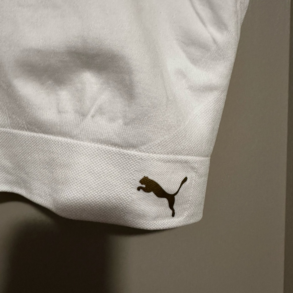 Puma Women's Classic White Sports Bra - Picture 2 of 4